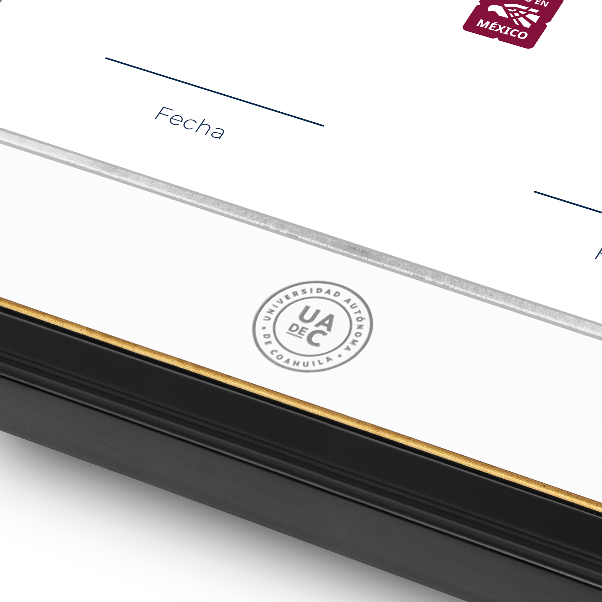 Diploma oficial UAdeC Marco negro