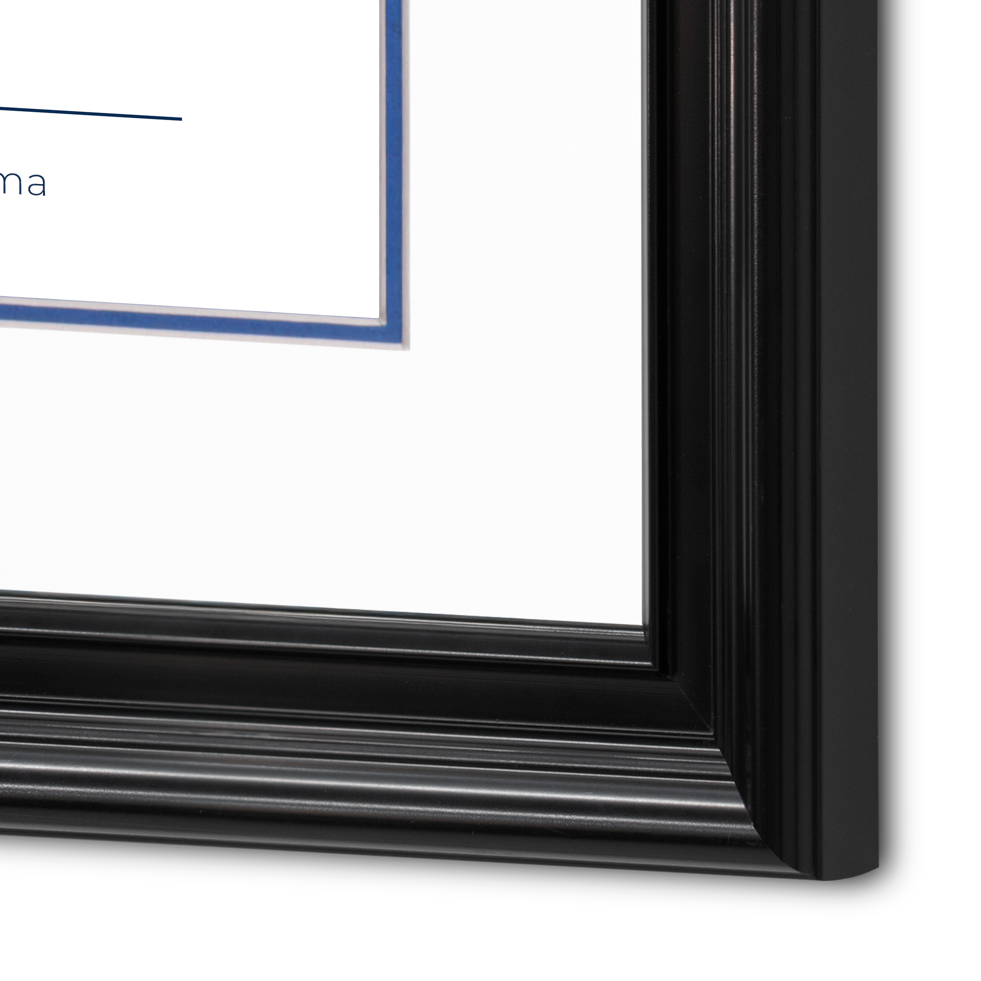 Diploma oficial UAQ Marco color negro con relieves