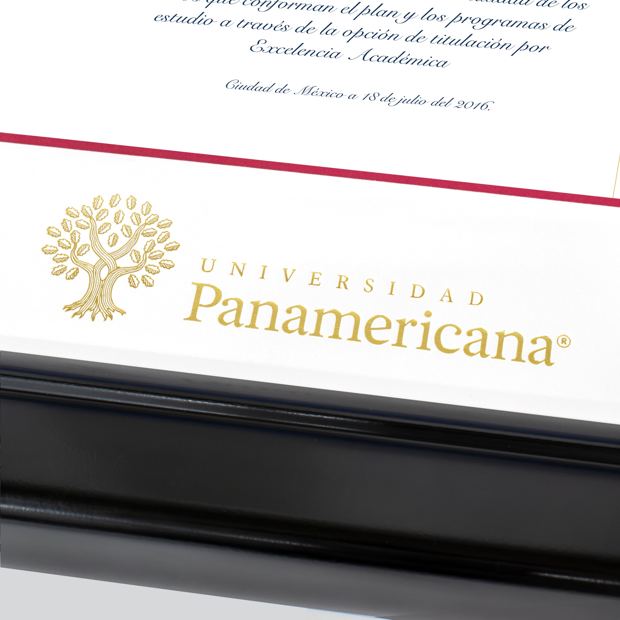 Marco para Título Oficial Universidad Panamericana® en Color Negro