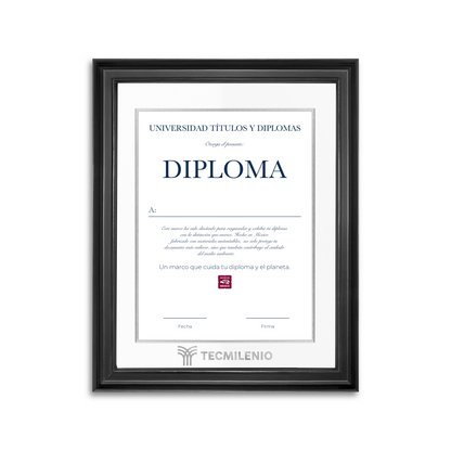 Diploma oficial Tecmilenio Marco negro