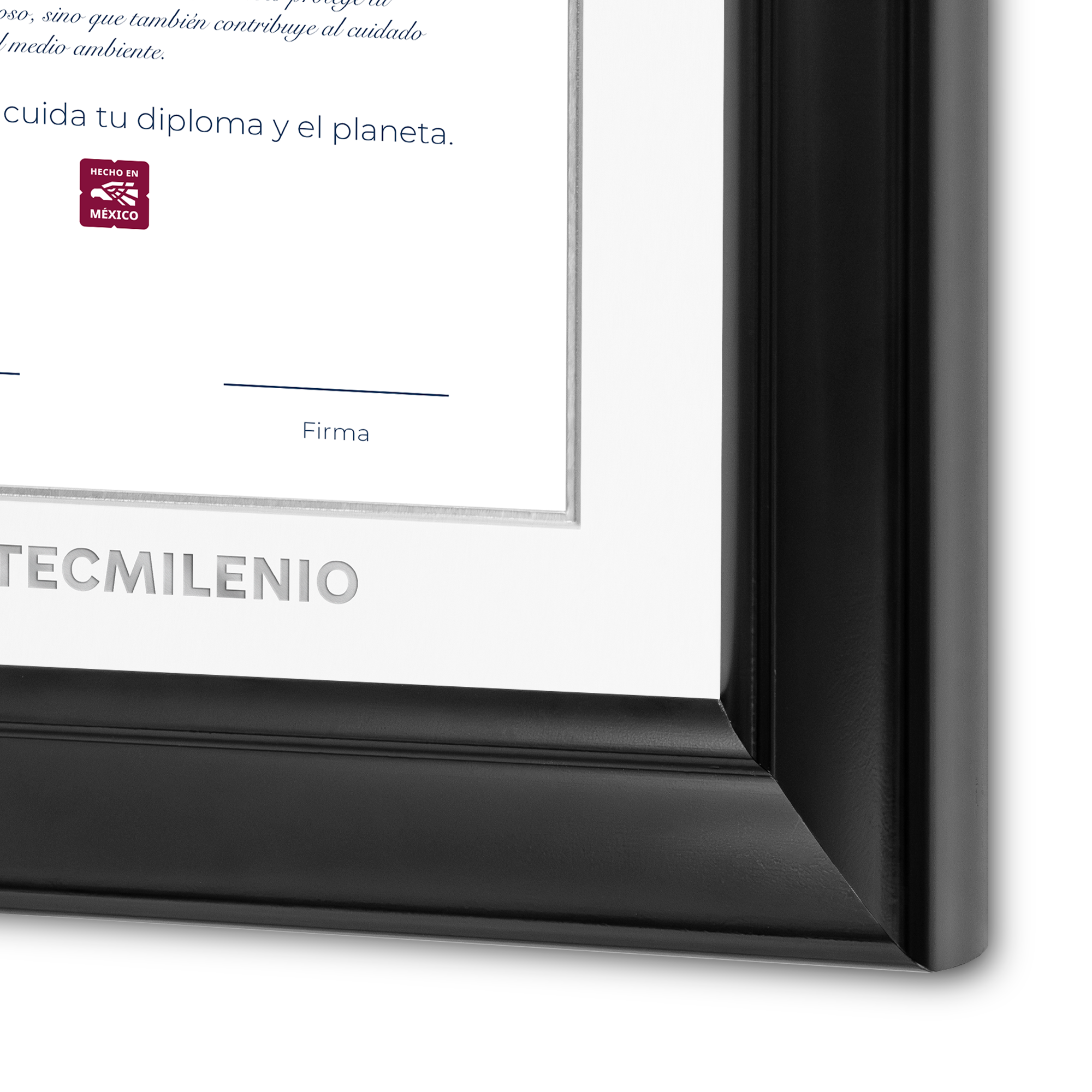 Diploma oficial Tecmilenio Marco color negro