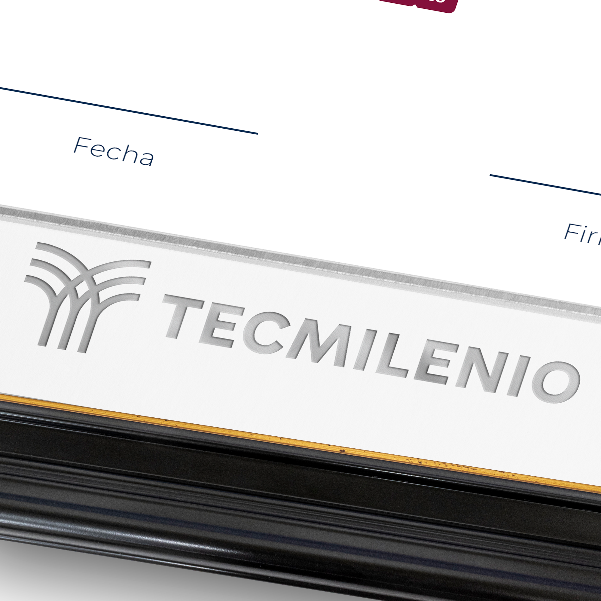 Diploma oficial Tecmilenio Marco color negro