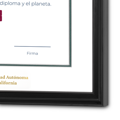 Diploma oficial UABC Marco negro