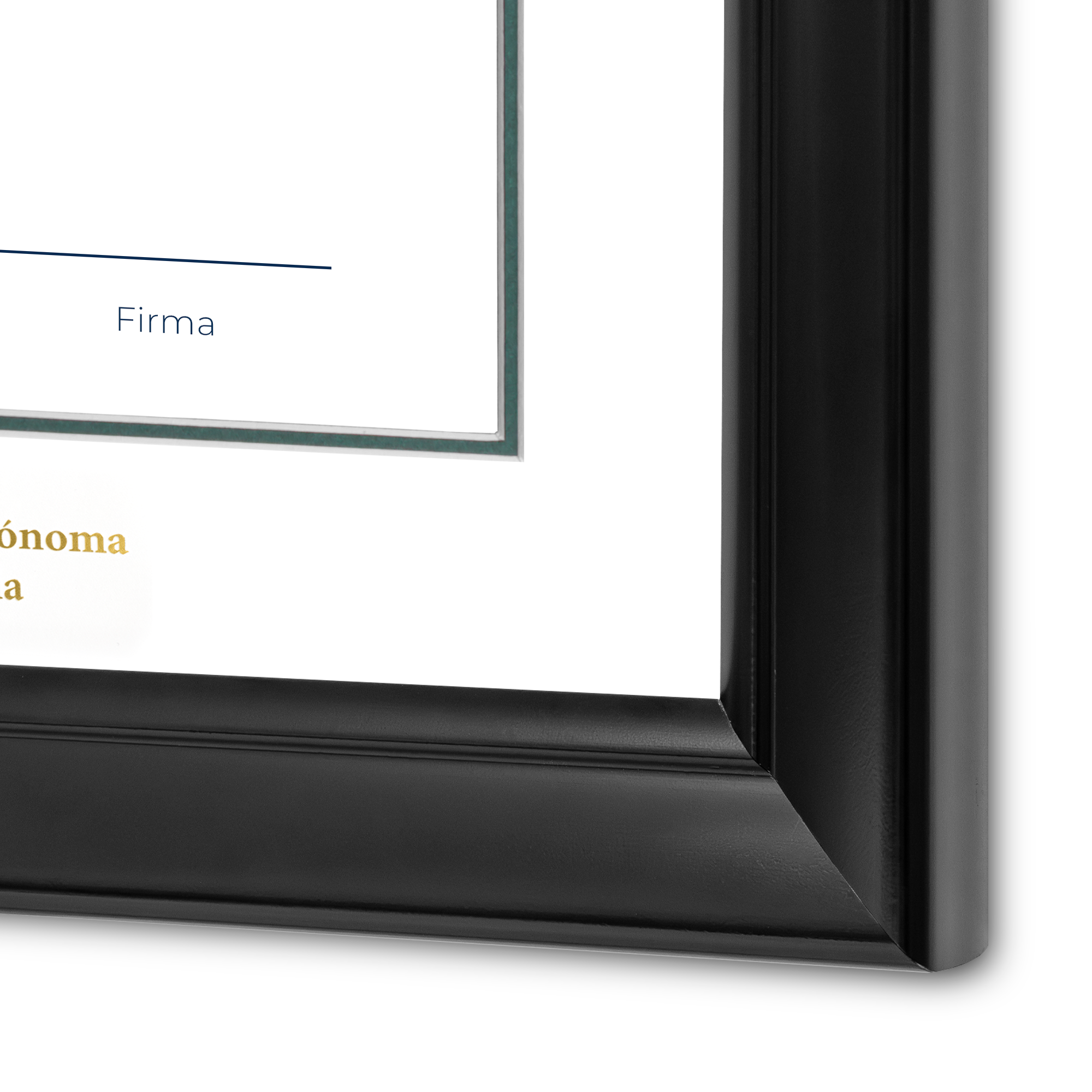 Diploma oficial UABC Marco color negro