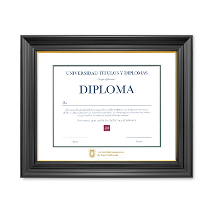 Diploma oficial UABC Marco negro