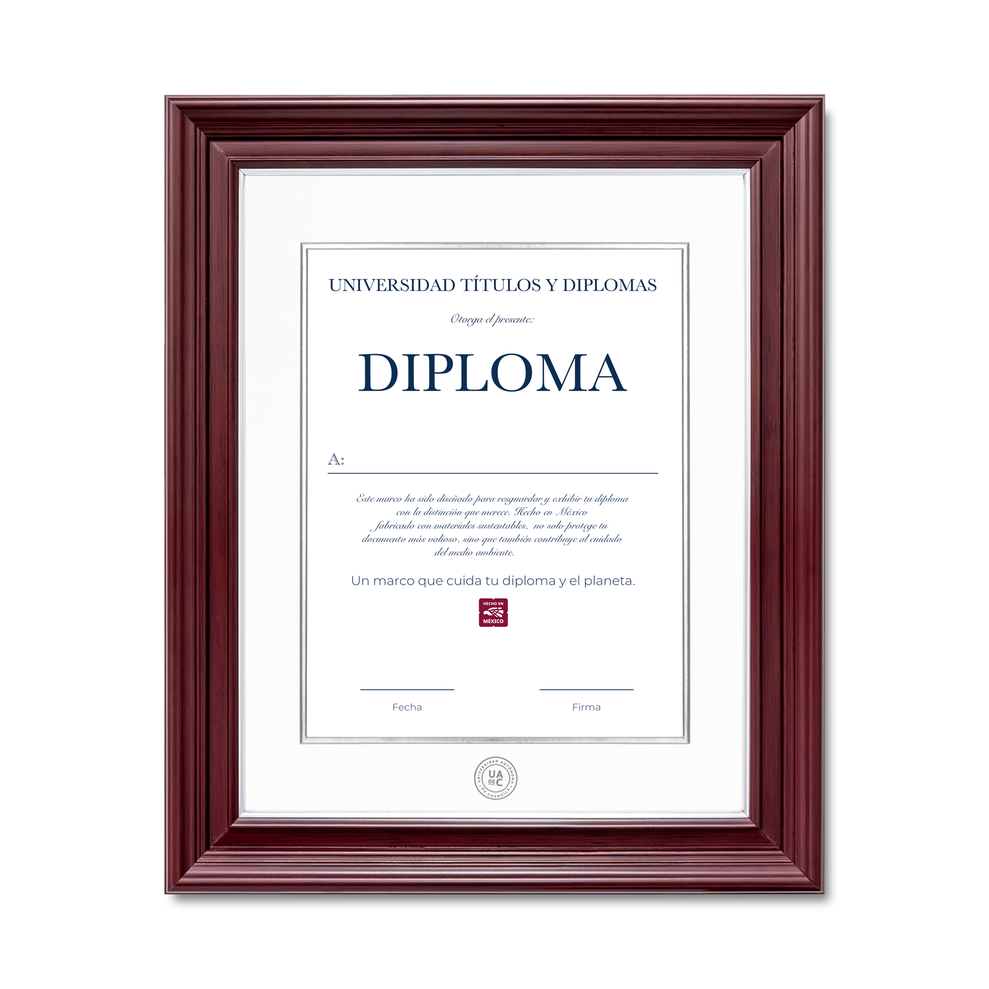 Diploma oficial UAdeC Marco Nogal