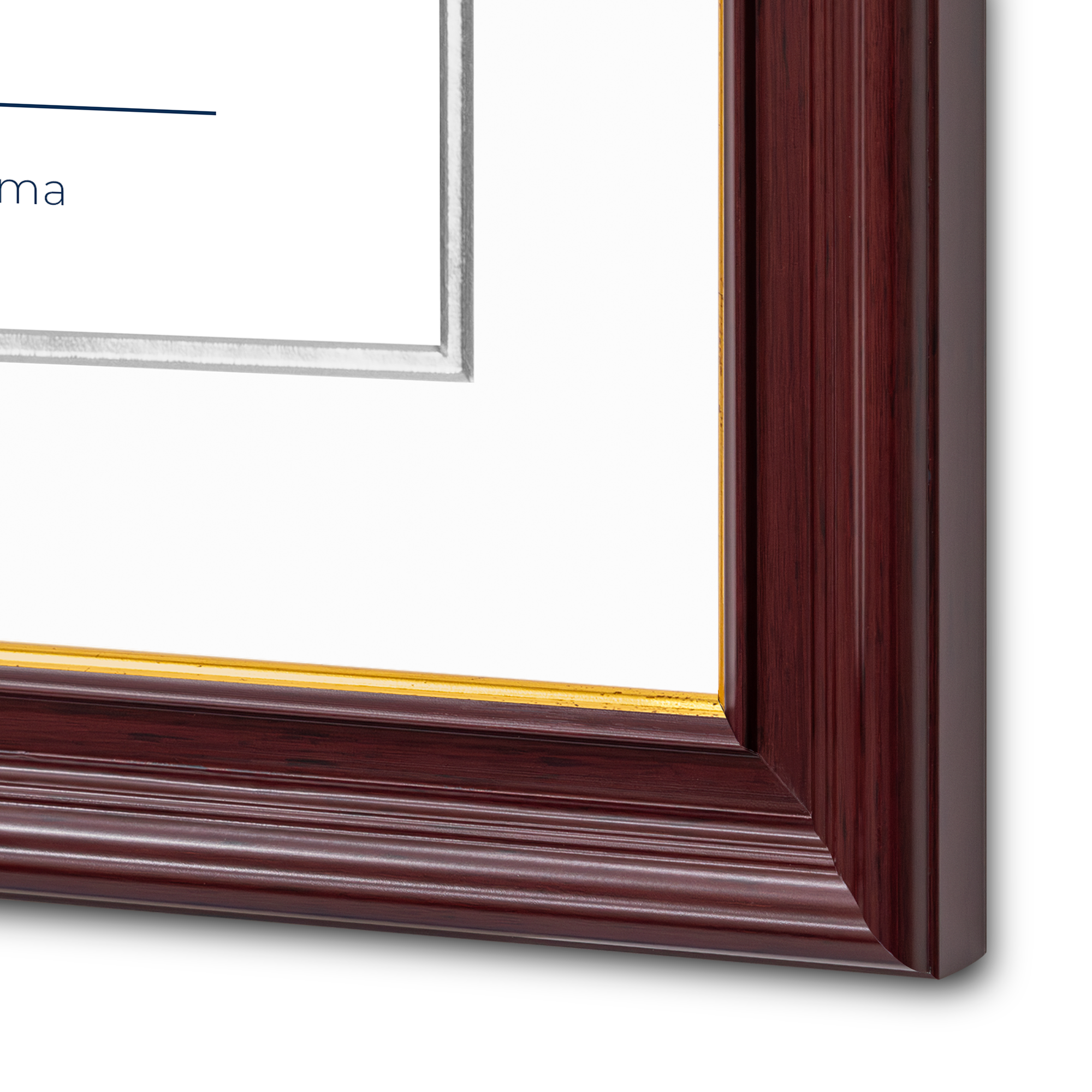 Diploma oficial UAdeC Marco con filo dorado