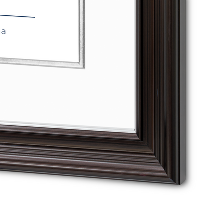 Diploma oficial UAdeC marco color negro