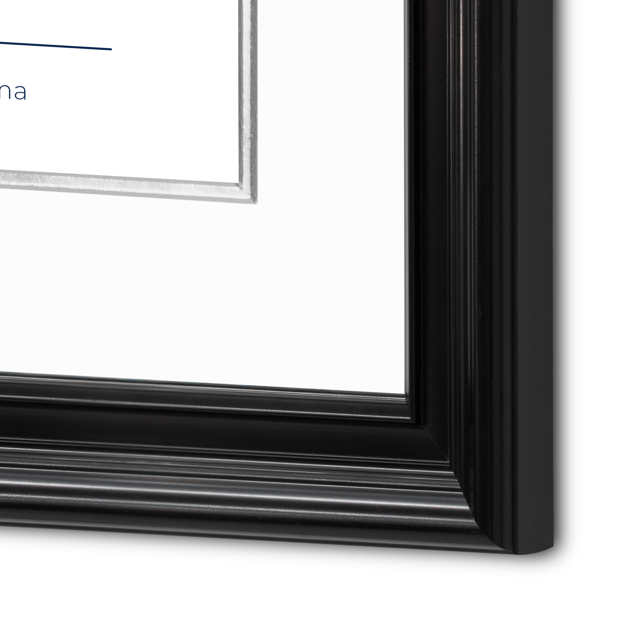 Diploma oficial UAdeC Marco color negro con relieves