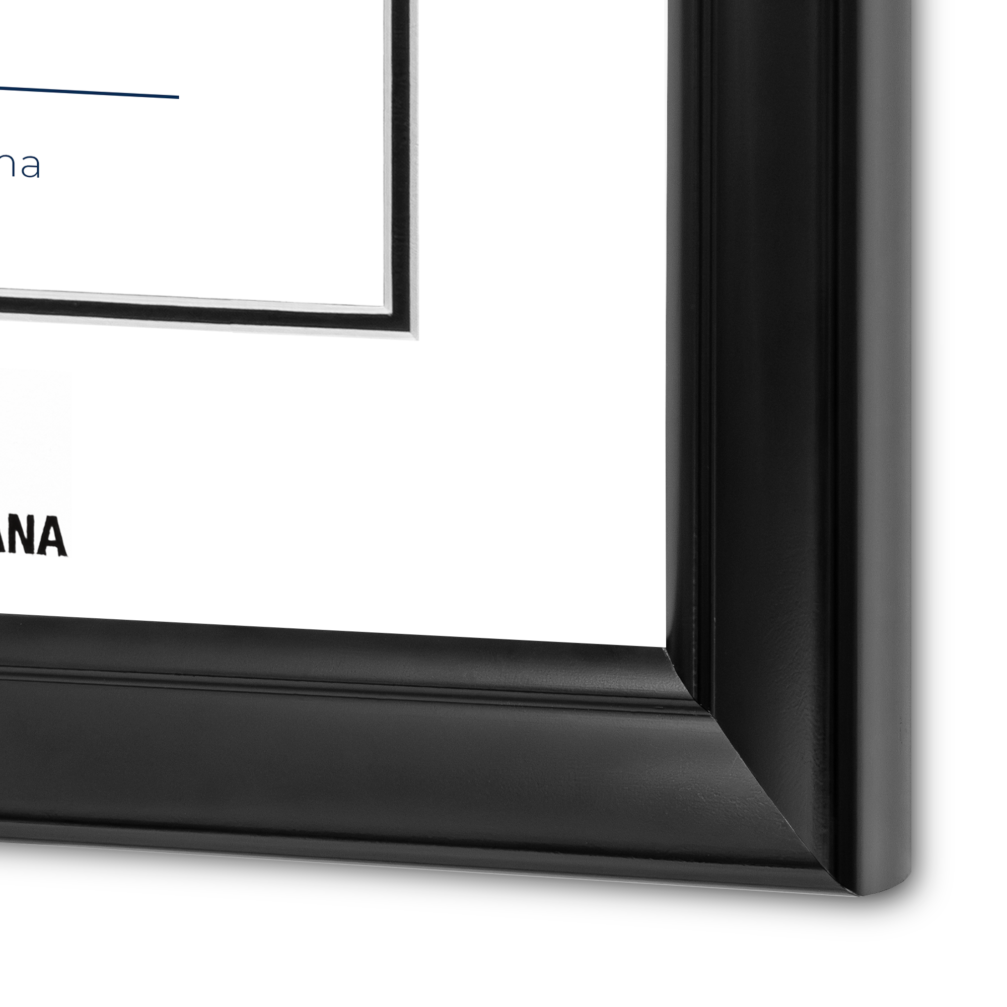 Diploma oficial UAM Marco color negro