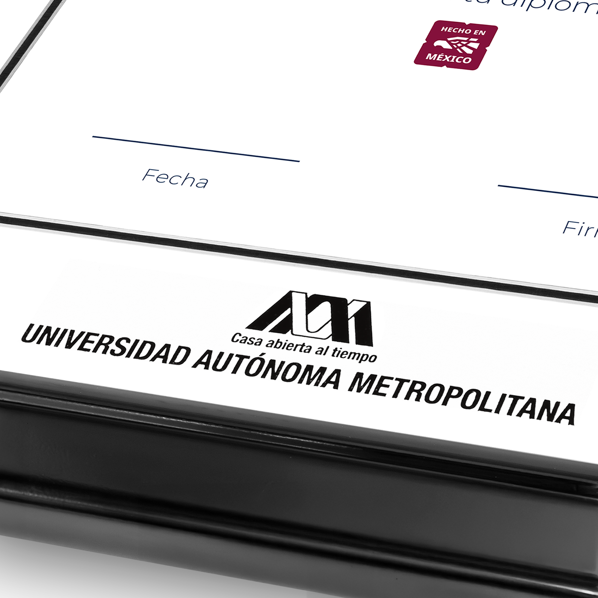 Diploma oficial UAM Marco color negro