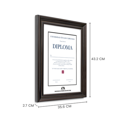 Diploma oficial UAM Marco color negro