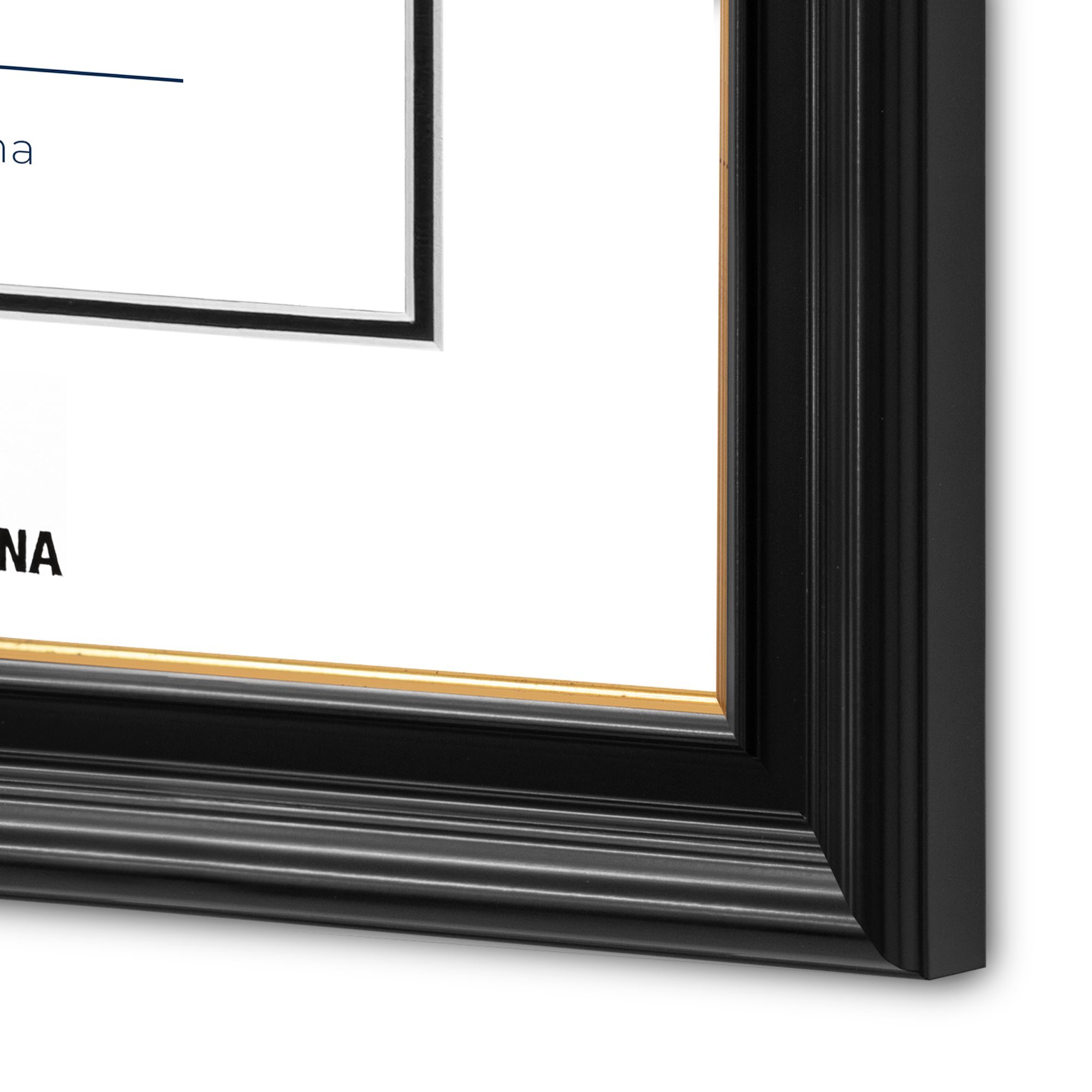 Diploma oficial UAM Marco color negro con relieves