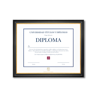 Diploma oficial UAQ Marco negro
