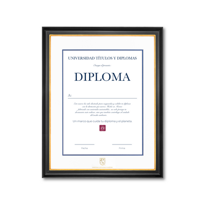 Diploma oficial UAQ Marco negro