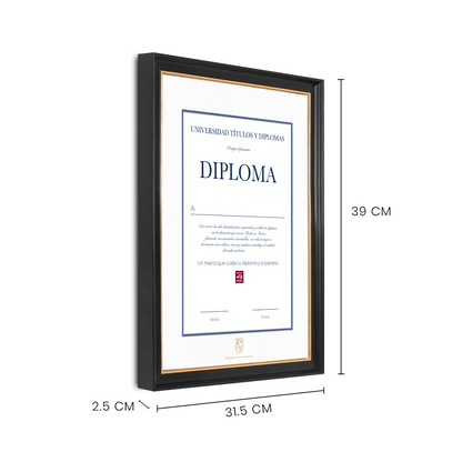 Diploma oficial UAQ Marco negro