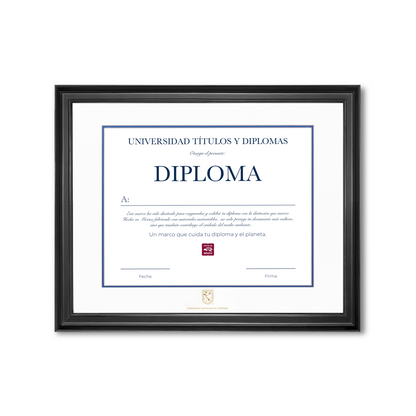 Diploma oficial UAQ Marco negro
