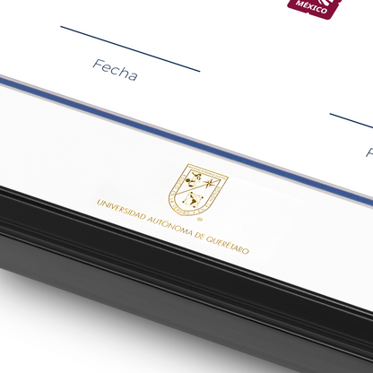 Diploma oficial UAQ Marco negro
