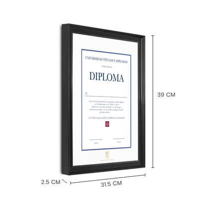 Diploma oficial UAQ Marco negro