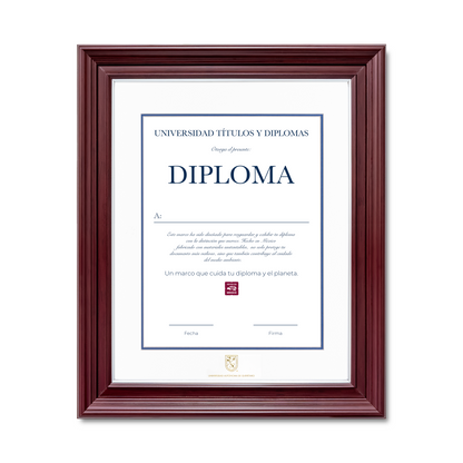 Diploma oficial UAQ Marco negro