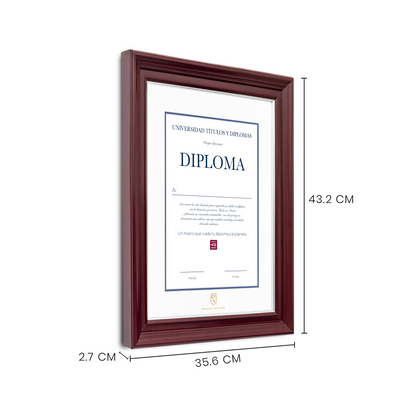 Diploma oficial UAQ Marco negro