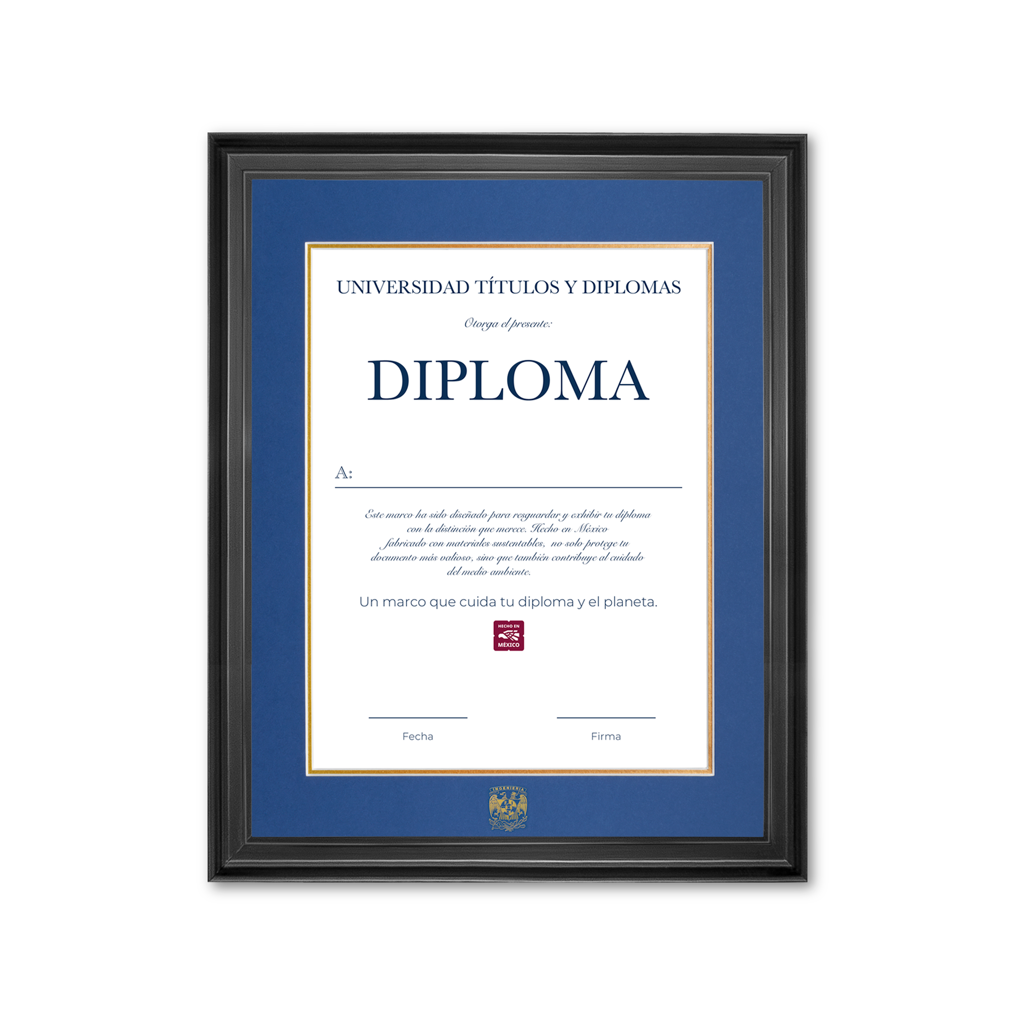 Diploma UNAM de Madera Facultad de Ingeniería