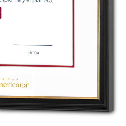 Diploma oficial UP Marco negro