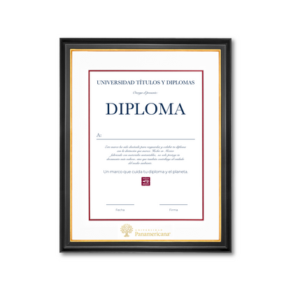 Diploma oficial UP Marco negro