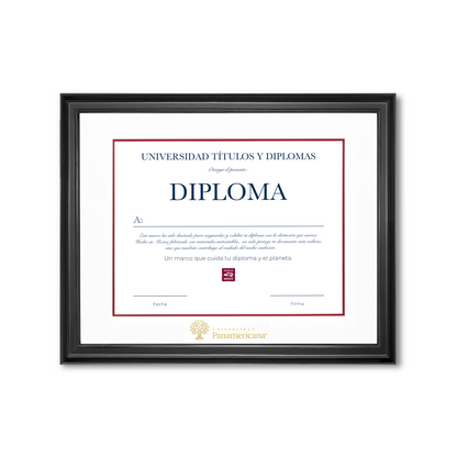 Diploma oficial UP Marco negro