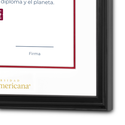 Diploma oficial UP Marco negro