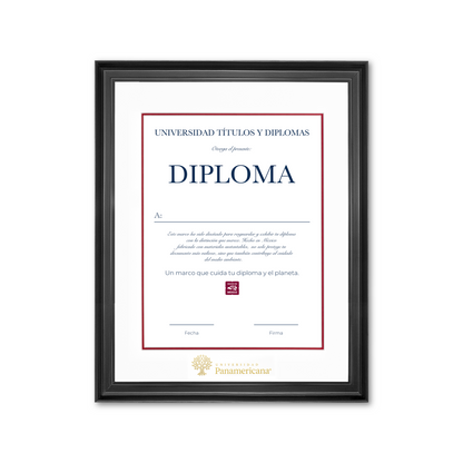 Diploma oficial UP Marco negro