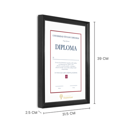 Diploma oficial UP Marco negro