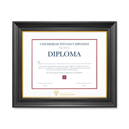 Diploma oficial UP Marco negro