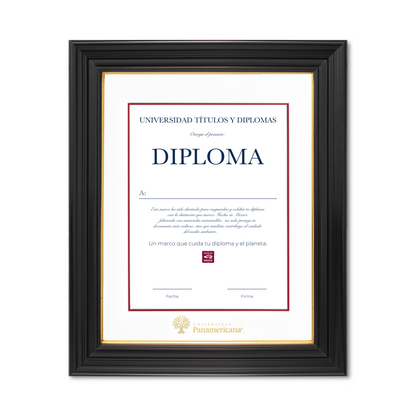 Diploma oficial UP Marco negro