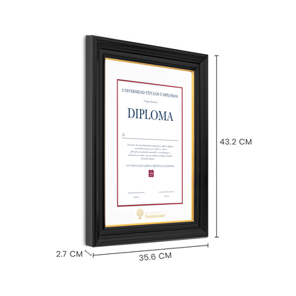 Diploma oficial UP Marco negro