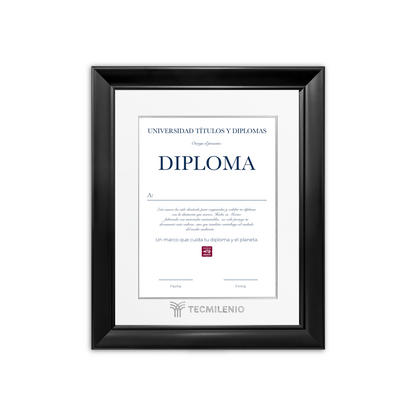 Diploma oficial Tecmilenio Marco color negro