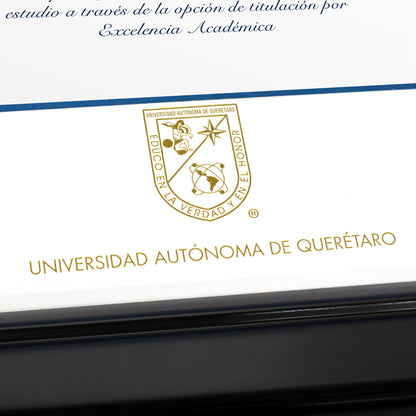 Marco Oficial en Color Negro para Universidad UAQ